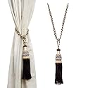 Kuber Industries Tassel Set | Curtain Tie Back &amp; Holder for Home &amp; Office | Moti Kit Pit Tassel | Pack of 2 | Cream