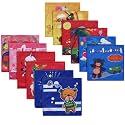 Kuber Industries Baby Face Towel|Extra Soft Cotton Fill Reusable Napkins|Coral Fleece Baby Face Hankies for Infants and Toddlers,Pack of 12 (Multicolor)