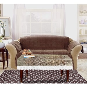 kuber industries transparent 3d design pvc 4 seater center table cover 6034x4034white ctktc33809