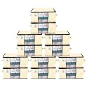 Kuber Industries Underbed Storage Bag|Organizer For Clothes Large|Non-Woven Comforter, Blanket Cover|Transparent Window &amp; Premium Zipper|Side Handles|Pack of 12 (Cream, Non-woven)