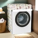 Kuber Industries Polyvinyl Chloride (PVC) Washing Machine Cover | Front Load Washer Covers | Zipper | Ideal For 6 Kg, 6.5 Kg, 7 Kg &amp; 7.5 Kg | Waterproof &amp; Dust-Proof Machine Cover | Multi Dot | Blue