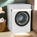 Kuber Industries Polyvinyl Chloride (PVC) Washing Machine Cover | Front Load Washer Covers | Zipper | Ideal For 6 Kg, 6.5 Kg, 7 Kg & 7.5 Kg | Waterproof & Dust-Proof Machine Cover | Plain | Grey