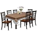 Kuber Industries 40"x60" Bamboo Design PVC Waterproof, Antislip &amp; Wipe Clean Center Table Cover for 4 Seater (Brown)-HS43KUBMART25570