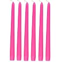 Pack of 6 Pcs 9.5 Inch Designer Premium Pink Taper Pillar Candle 9.5 inch Long for Party,Daily use, Candle (Pack of 6 Pcs, Pink)