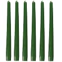 Pack of 6 Pcs 9.5 Inch Premium Green Taper Candles