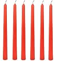 Pack of 6 Pcs Premium Red Taper Candles - 9.5 Inch Spell Candles in Taper Shape