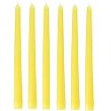 Pack of 6 Pcs 9.5 Inch Premium Yellow Taper Candles, Yellow Spell Candles, Yellow Stick Candles, Taper Shape Candles (Pack of 6 Pcs) (9.5 Inch) (Yellow Colour) (Yellow)