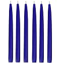 Pack of 6 Pcs 9.5 Inch Premium Blue Taper Candles