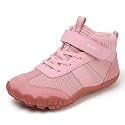 KUBUA Kids High Top Barefoot Shoes Boys Girls Minimalist Zero Drop Sneakers