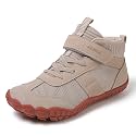KUBUA Kids High Top Barefoot Shoes Boys Girls Minimalist Zero Drop Sneakers