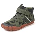 KUBUA Kids High Top Barefoot Shoes Boys Girls Minimalist Zero Drop Sneakers