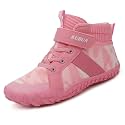 KUBUA Kids High Top Barefoot Shoes Boys Girls Minimalist Zero Drop Sneakers