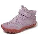 KUBUA Kids High Top Barefoot Shoes Boys Girls Minimalist Zero Drop Sneakers