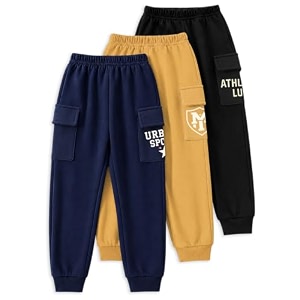 Kuchipoo Boys Cargo Joggers - Pack of