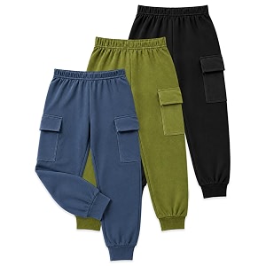 Kuchipoo Boys Cargo Joggers - Pack of