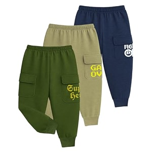 Kuchipoo Boys Cargo Joggers - Pack of