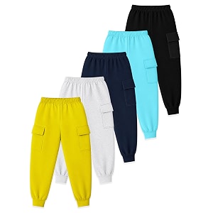 Kuchipoo Boys Cargo Joggers - Pack of