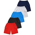 Kuchipoo Boys Cotton Cargo Shorts Elastic