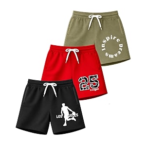 Kuchipoo Boys Cotton Shorts Elastic Waistband