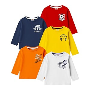 Kuchipoo Boys Full Sleeves Cotton T-Shirt