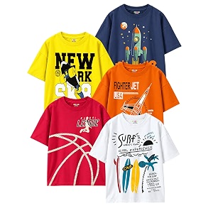Kuchipoo Boys Half Sleeves Cotton T-Shirt