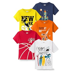 Kuchipoo Boys Half Sleeves Cotton T-Shirt