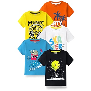 Kuchipoo Boys Half Sleeves Cotton T-Shirt