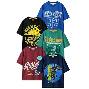 Kuchipoo Boys Half Sleeves Regular Fit Cotton