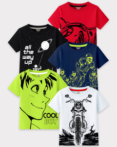 Kuchipoo Boys Printed Cotton Blend Regular T