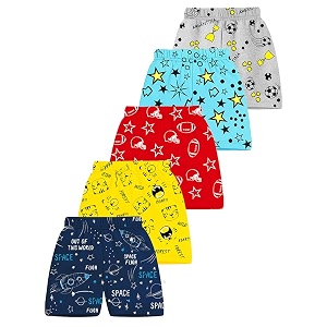 Kuchipoo Boys Regular Fit Cotton Shorts -