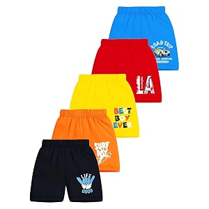 Kuchipoo Boys Regular Fit Cotton Shorts -