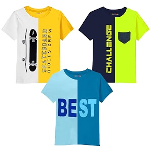 Kuchipoo Boys Regular Fit Cotton T-Shirt