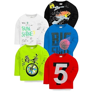 Kuchipoo Boys Regular Fit Full Sleeves Cotton
