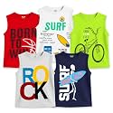 Kuchipoo Boys Regular Fit Sleeveless Cotton T-Shirts