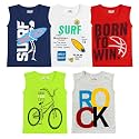 Kuchipoo Boys Regular Fit Sleeveless Cotton T-Shirts
