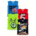 Kuchipoo Boys Sleeveless Regular Fit Cotton T-Shirt