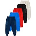 Kuchipoo Boys Solid Cargo Jogger Pants with
