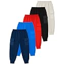 Kuchipoo Boys Solid Cargo Jogger Pants with