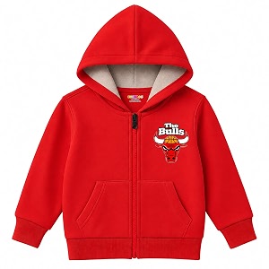 Kuchipoo Boys Zipper Hoodie with Front Pocket