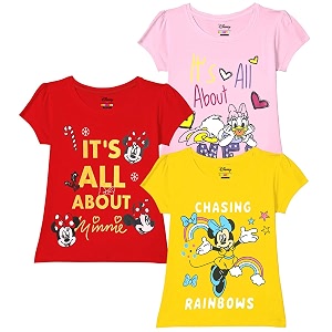 Kuchipoo Disney Girls Half Sleeves Regular Fit