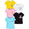 Kuchipoo Girls Cotton Printed T-Shirts Half