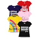 Kuchipoo Girls Half Sleeves Regular Fit Cotton