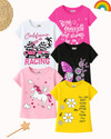 Kuchipoo Girls Printed Cotton Blend Regular T