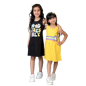 Kuchipoo Girls Regular Fit Cotton Frocks -