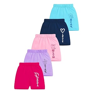 Kuchipoo Girls Regular Fit Cotton Shorts -