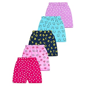 Kuchipoo Girls Regular Fit Cotton Shorts -