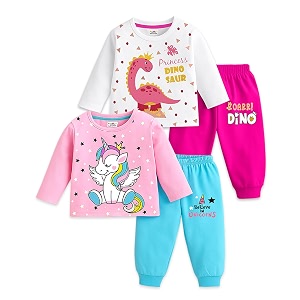 Kuchipoo Girls Regular Fit Cotton T-Shirts and