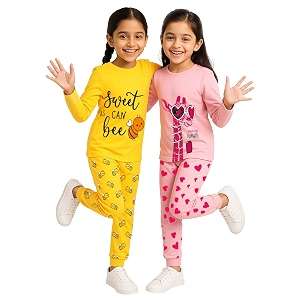 Kuchipoo Girls Regular Fit Cotton T-Shirts and
