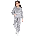 Kuchipoo Girls Velvet Zipper Hooded Sweatshirt amp