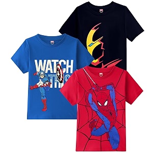 Kuchipoo Marvel Boys Half Sleeves Regular Fit